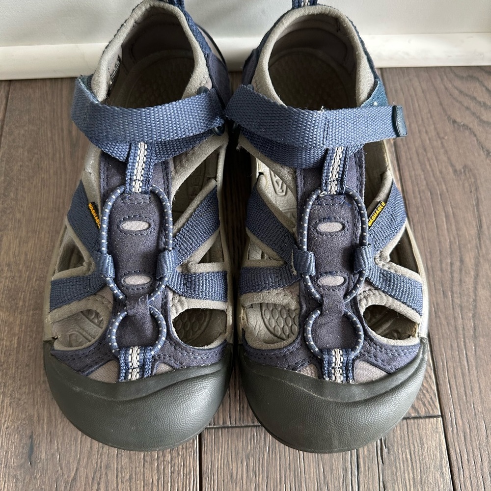 Keen Kids Blue and Gray Sandal water hiking shoes